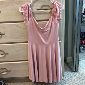 Pink mini dress